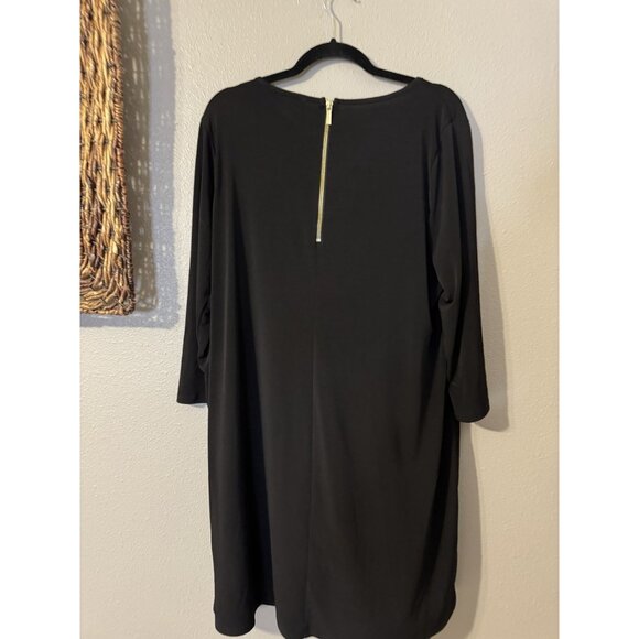 Michael Kors Dress XL Extra Large Black Stretch Jersey Career Church Washable - Picture 5 of 11